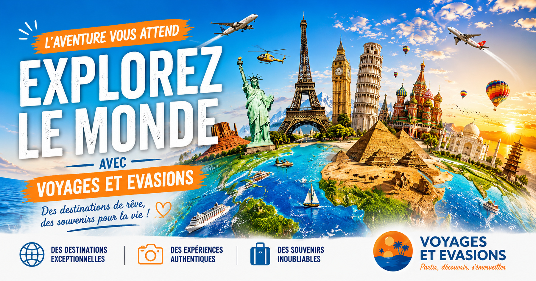 Explorez le monde avec Voyages et Évasions